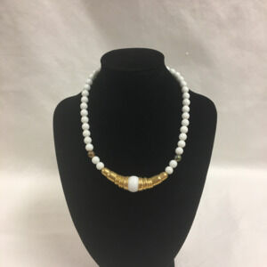 White Beaded Neckce